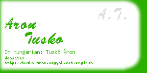 aron tusko business card